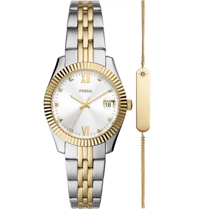 Fossil női óra szett karkötővel - ES5313SET - Jacqueline