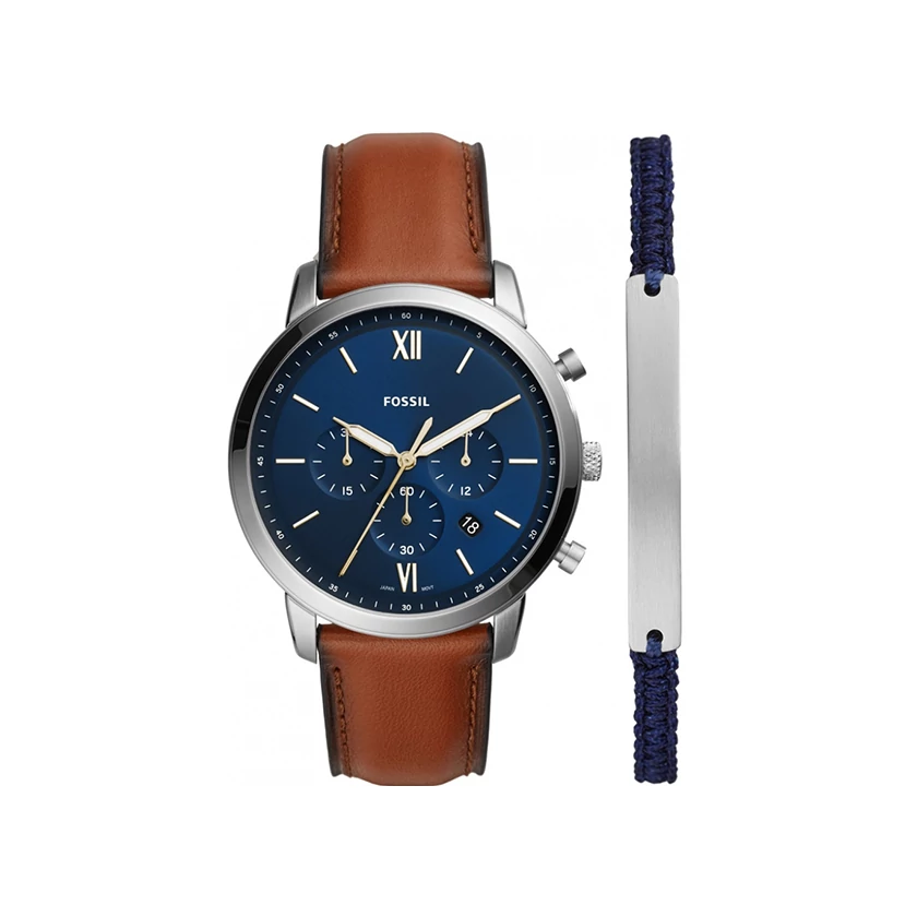 Fossil férfi óra + karkötő - FS5708SET - Neutra