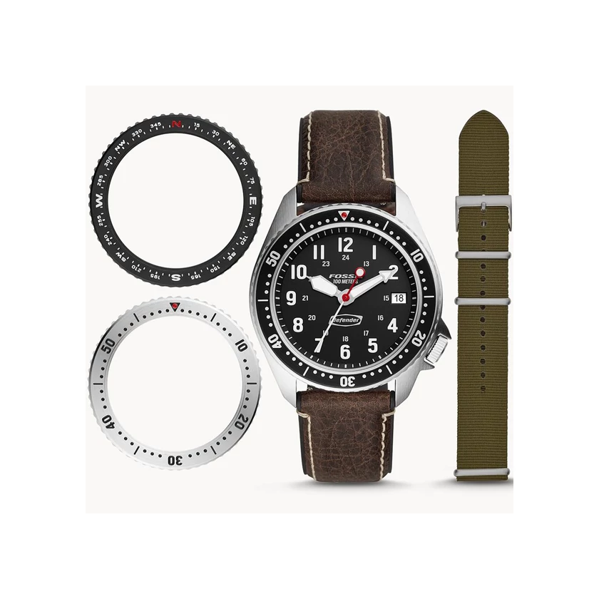 Fossil férfi óra  + szíj + 2db lünetta - LE1062 - Defender
