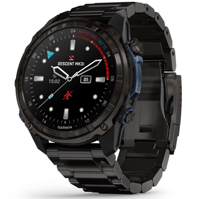 Garmin Descent Mk3i - 51 mm, Carbon szürke DLC Titanium DLC Titanium szíjjal (ED XD) - 010-02752-14