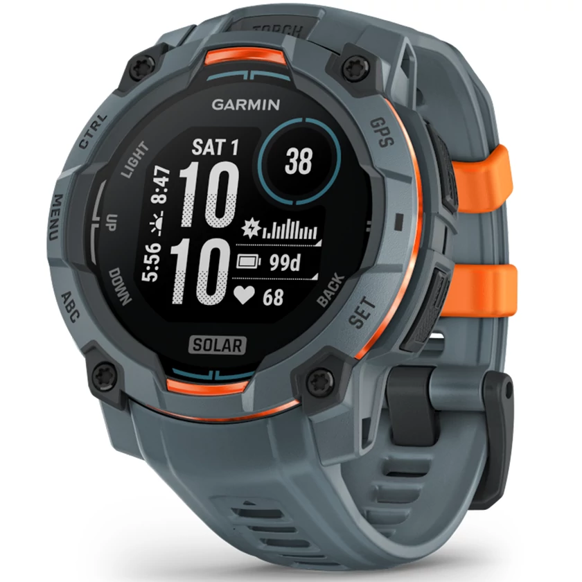 Garmin Instinct 3, 45mm Solar, Szürke (ED) - 010-02934-01
