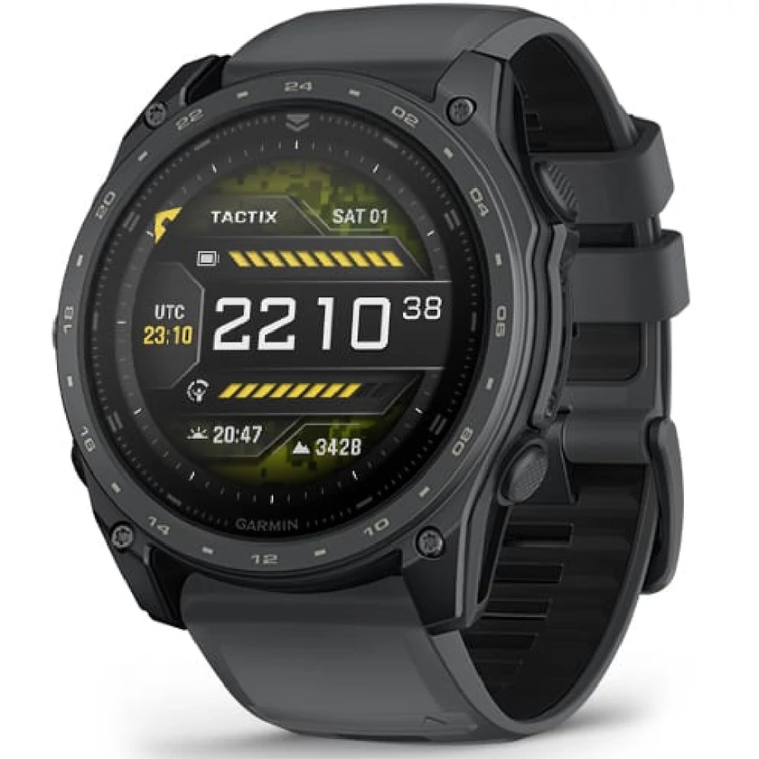 Garmin Tactix 8 – 51 mm, AMOLED, Sapphire Titanium, szürke, Cerakote bevonattal - 010-04553-01