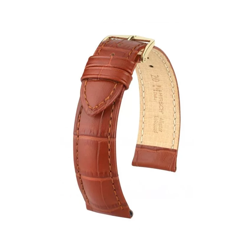 Hirsch aranybarna borjú bőr óraszíj  18mm - Duke L NQR - 01028070NQ-1-18