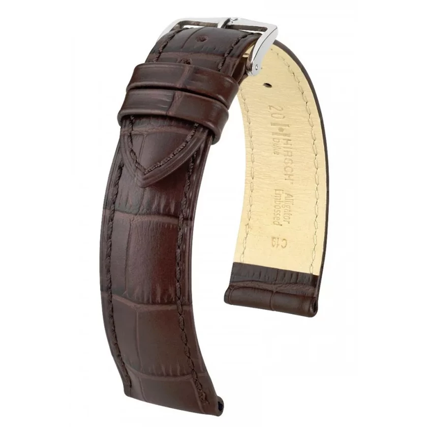 Hirsch barna borjú bőr óraszíj  22mm - Duke M - 01028110-2-22