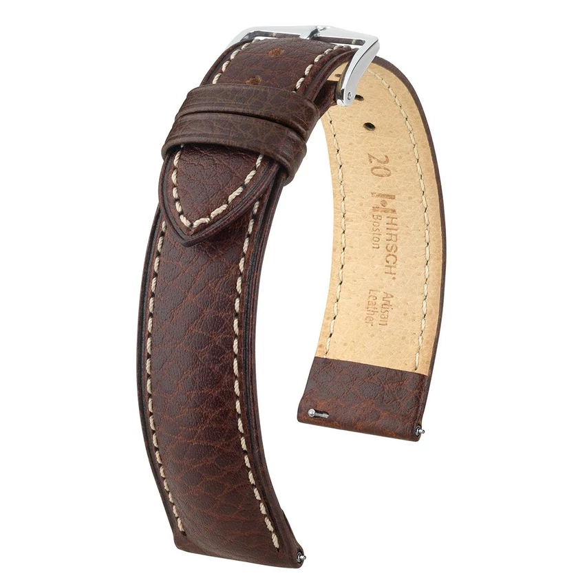 Hirsch barna borjú bőr óraszíj  18mm - Boston M NQR - 01302110NQ-2-18