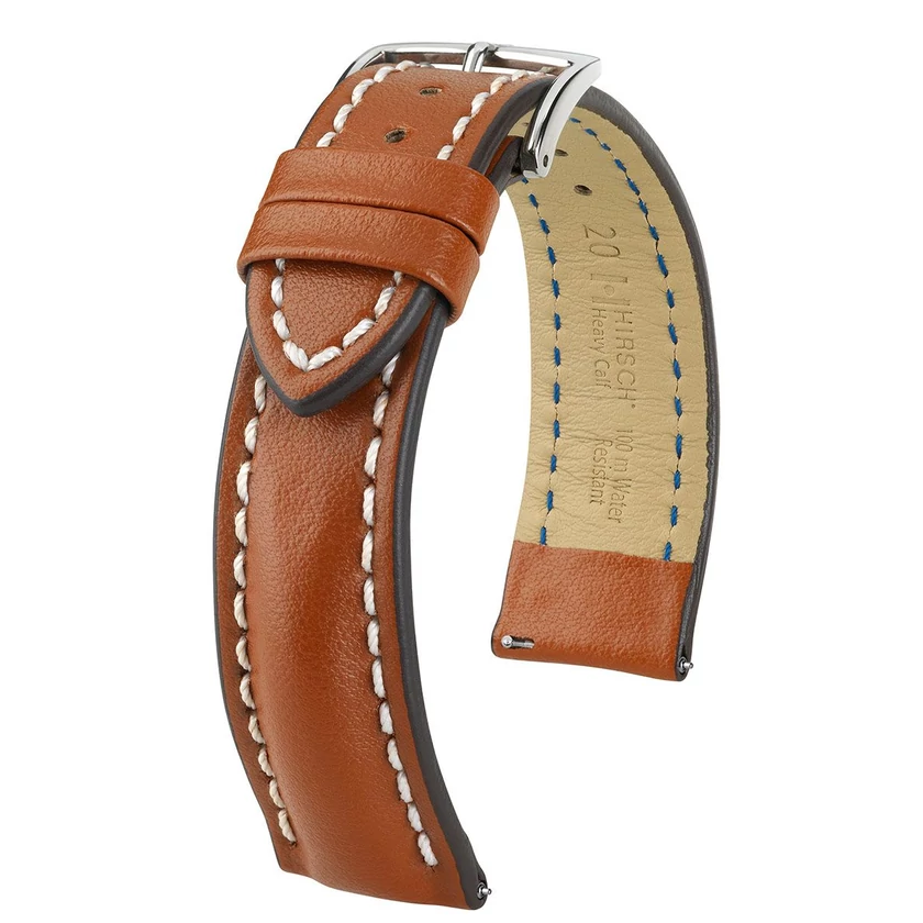 Hirsch aranybarna borjú bőr óraszíj  18mm - Heavy Calf L - 01475070-2-18
