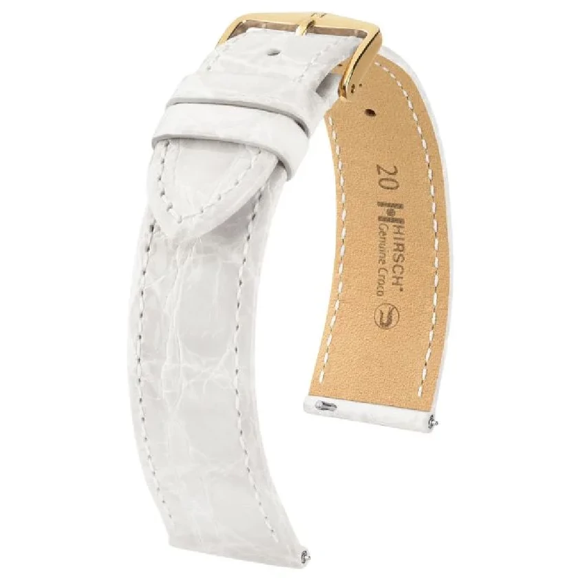 Hirsch Kajmán bőr óraszíj 17mm - Genuine Croco L - 01808000-2-17