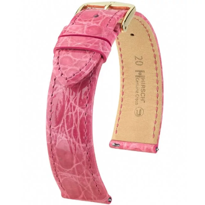 Hirsch Kajmán bőr óraszíj 17mm - Genuine Croco L - 01808025-2-17