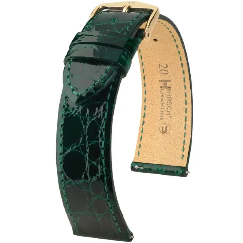 Hirsch Kajmán bőr óraszíj 17mm - Genuine Croco L - 01808040-7-17