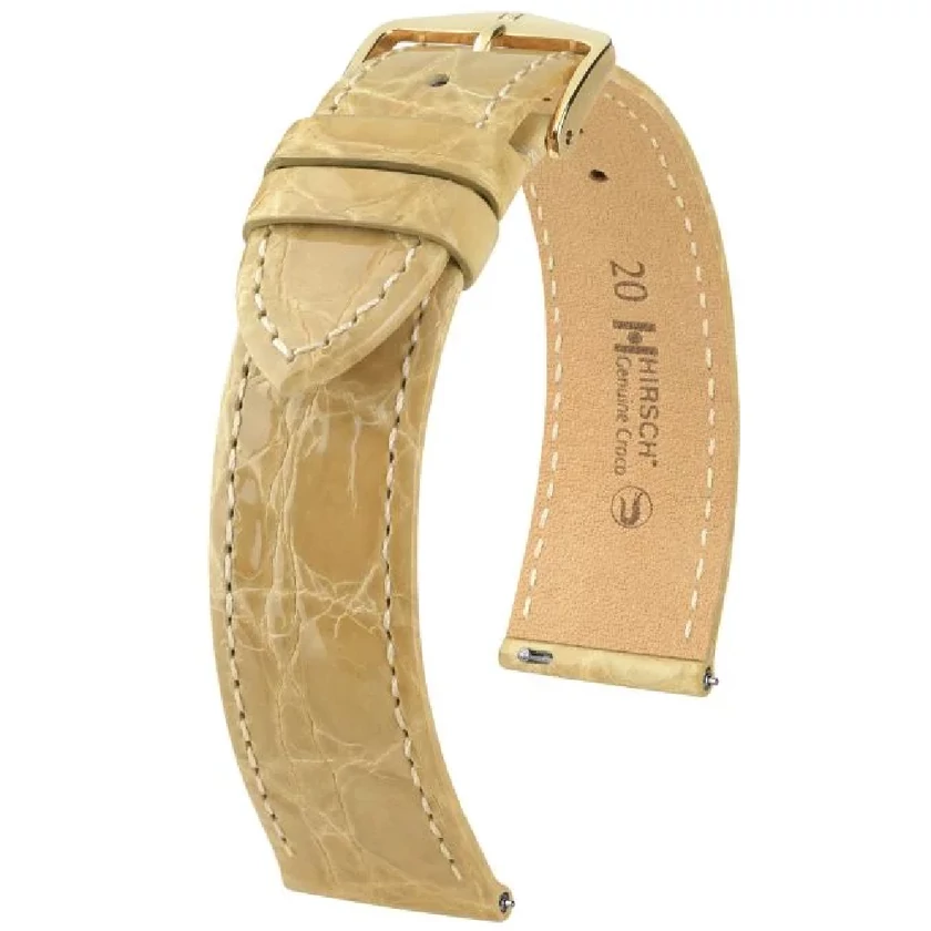 Hirsch Kajmán bőr óraszíj 17mm - Genuine Croco L - 01808090-2-17