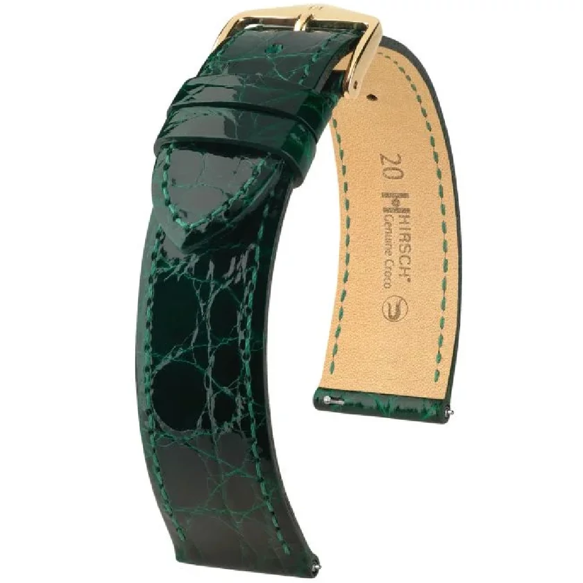 Hirsch Kajmán bőr óraszíj 13mm - Genuine Croco M - 01808140-7-13