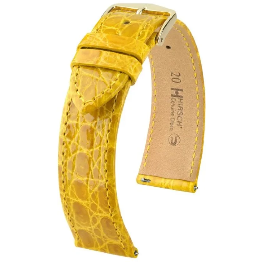 Hirsch Kajmán bőr óraszíj 13mm - Genuine Croco M - 01808172-2-13