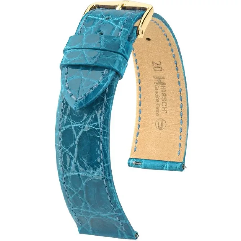 Hirsch Kajmán bőr óraszíj 13mm - Genuine Croco M - 01808183-7-13