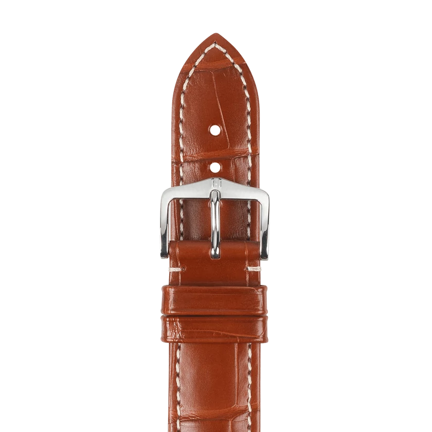 Hirsch aranybarna aligátor bőr óraszíj  16mm - Connoisseur M NQR - 02007179-2-16