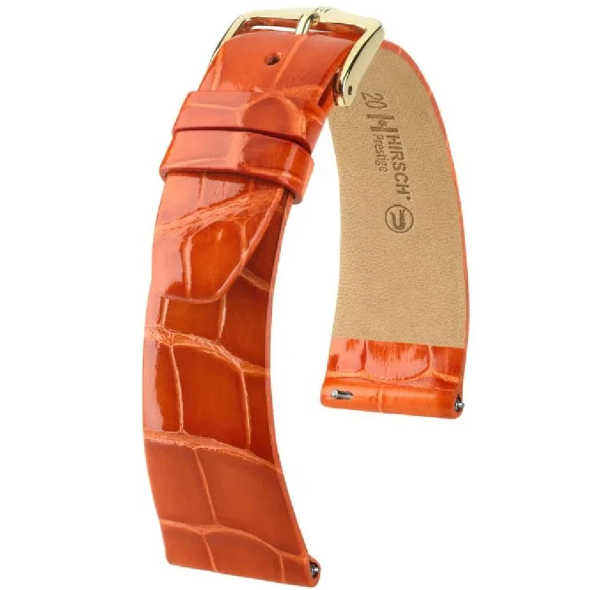 Hirsch Aligátor bőr óraszíj 16mm - Prestige L - 02207077-2-16