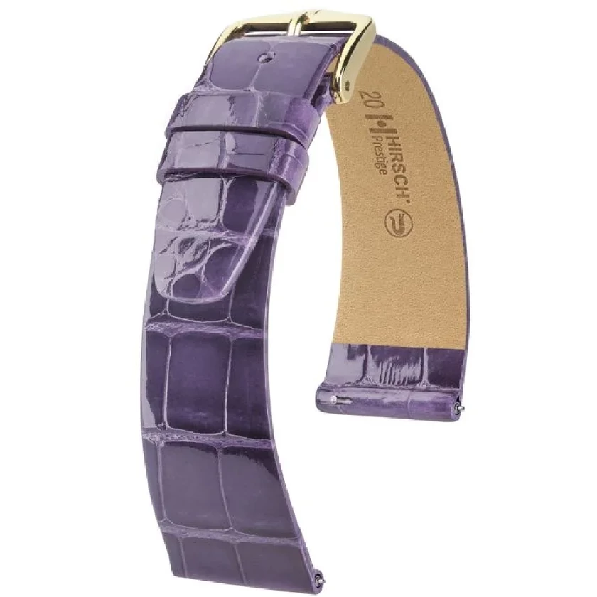 Hirsch Aligátor bőr óraszíj 16mm - Prestige L - 02207084-7-16