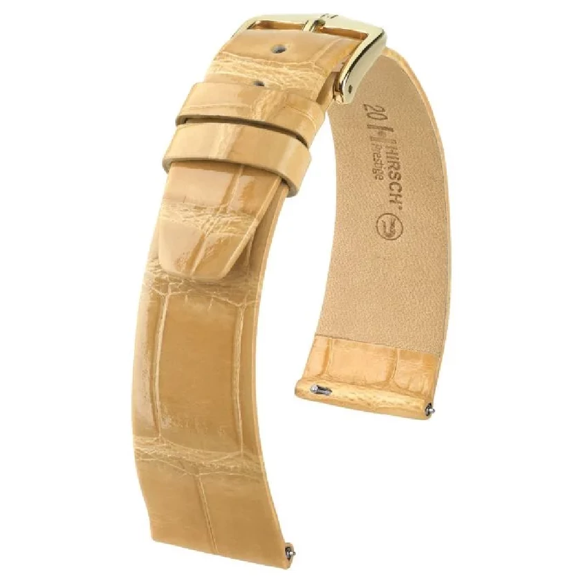 Hirsch Aligátor bőr óraszíj 16mm - Prestige L - 02207090-2-16