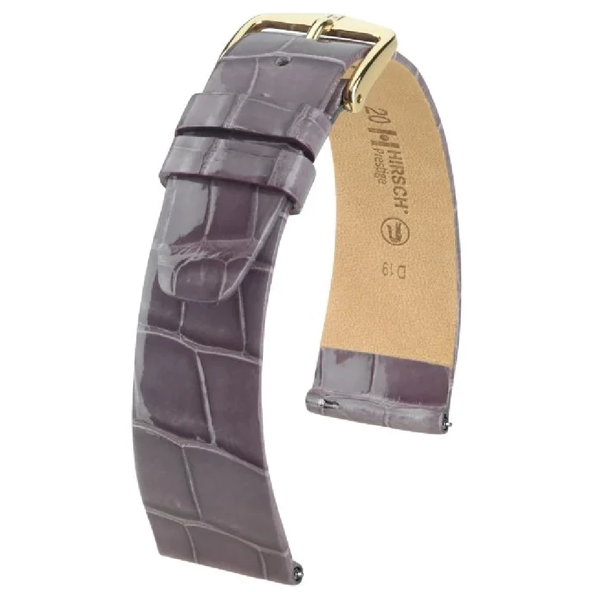 Hirsch Aligátor bőr óraszíj 12mm - Prestige M - 02207112-2-12