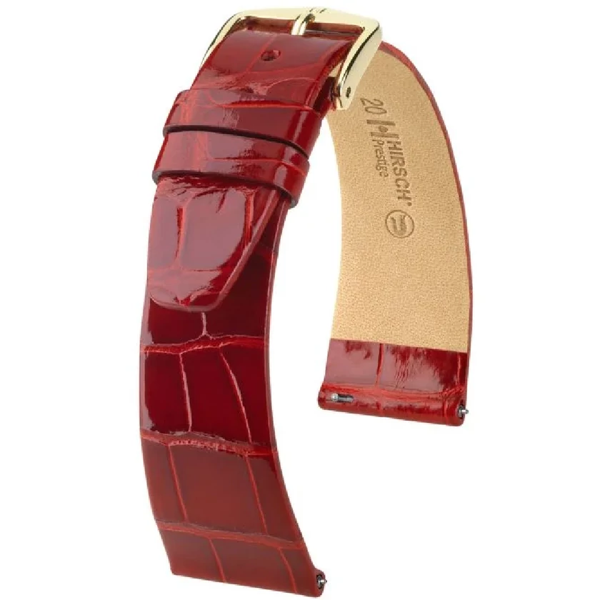 Hirsch Aligátor bőr óraszíj 12mm - Prestige M - 02207120-2-12