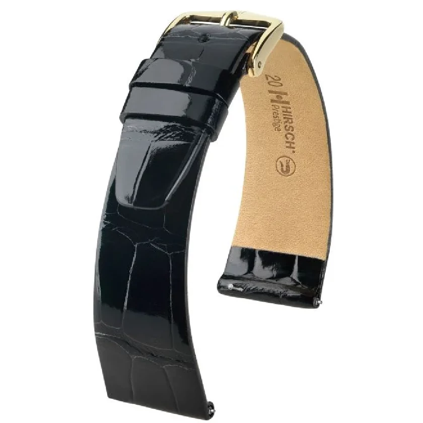 Hirsch Aligátor bőr óraszíj 12mm - Prestige M - 02207150-2-12