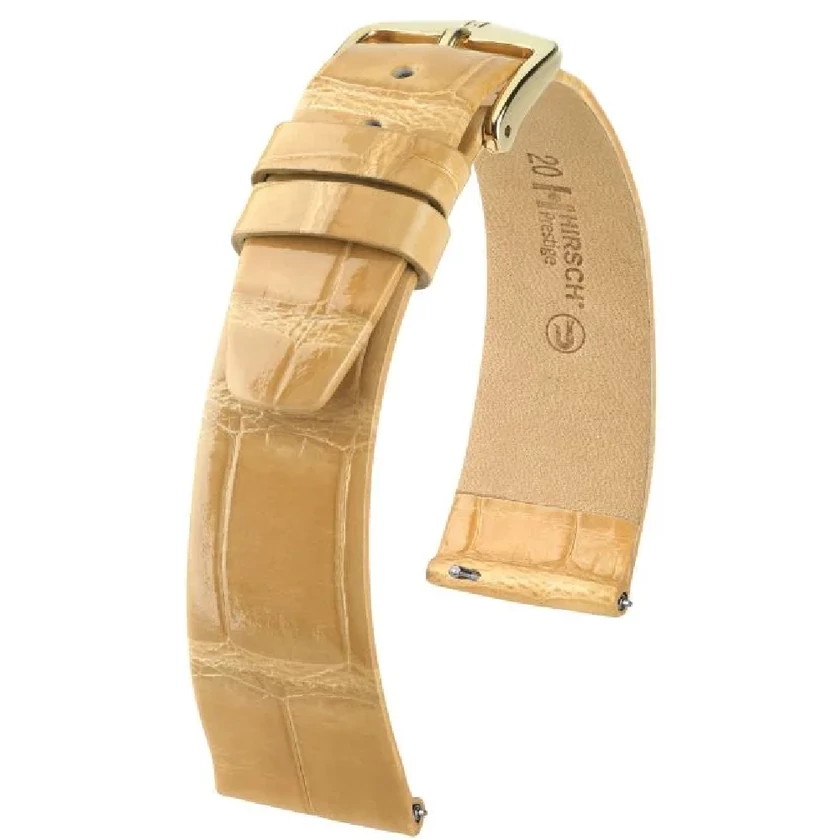 Hirsch Aligátor bőr óraszíj 12mm - Prestige M - 02207190-7-12