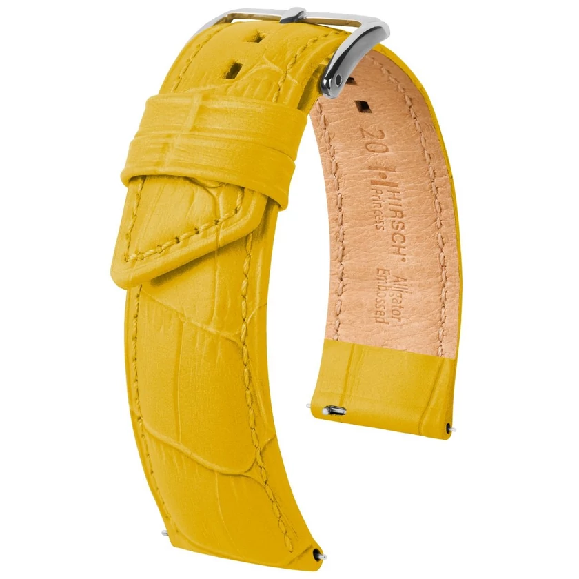 Hirsch sárga borjú bőr óraszíj  14mm - Princess M - 02628173-2-14