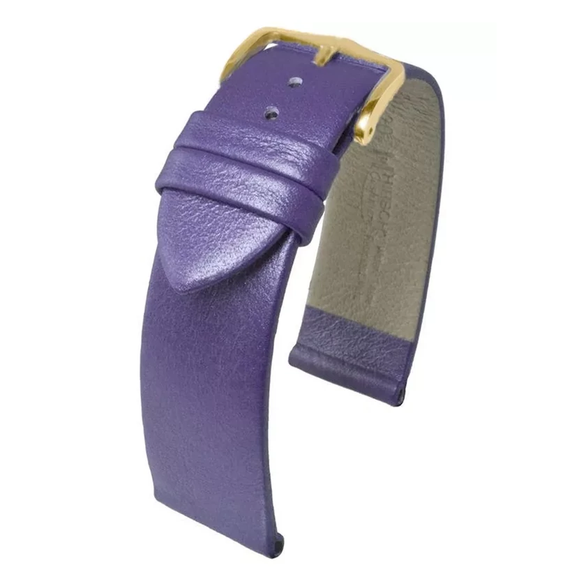 Hirsch lila borjú bőr óraszíj  16mm - Cashmere M NQR - 03902186-1-16