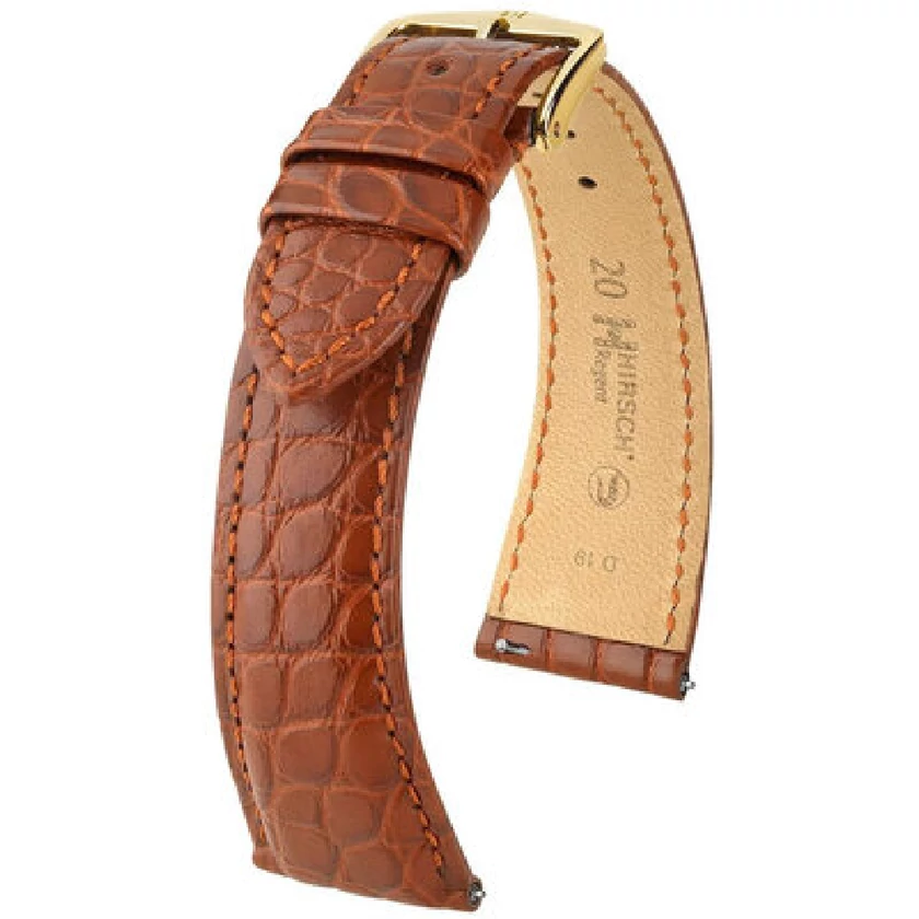 Hirsch Aligátor bőr óraszíj 18mm - Regent L - 04107079-1-18