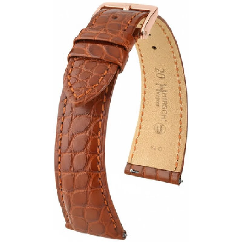 Hirsch Aligátor bőr óraszíj 18mm - Regent L - 04107079-7-18