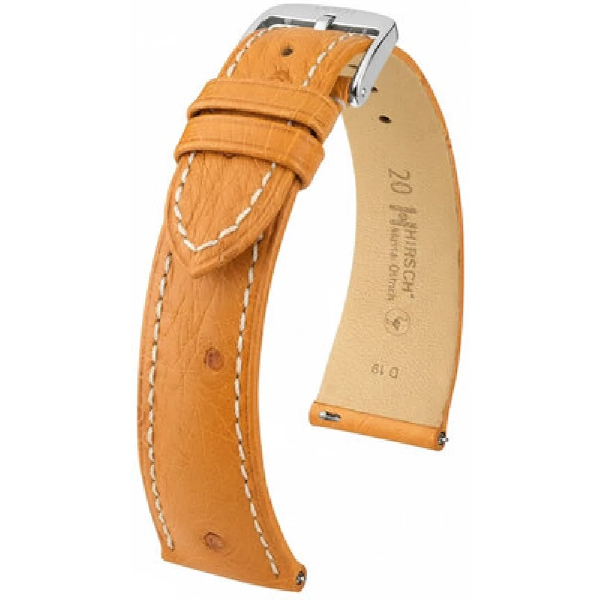 Hirsch Strucc bőr óraszíj 18mm - Massai Ostrich L - 04262074-2-18