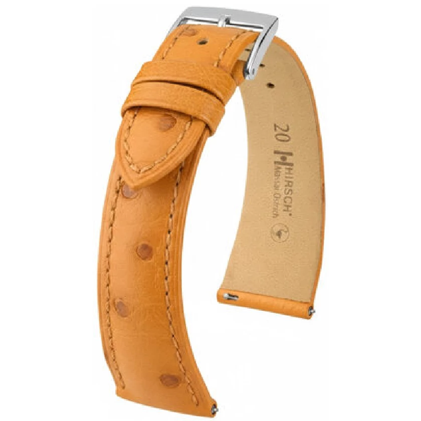 Hirsch Strucc bőr óraszíj 18mm - Massai Ostrich L - 04262075-2-18