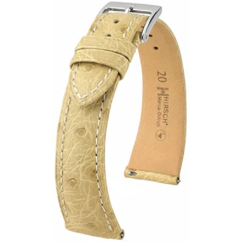 Hirsch Strucc bőr óraszíj 18mm - Massai Ostrich L - 04262090-2-18