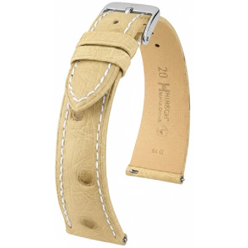 Hirsch Strucc bőr óraszíj 14mm - Massai Ostrich M - 04262191-2-14
