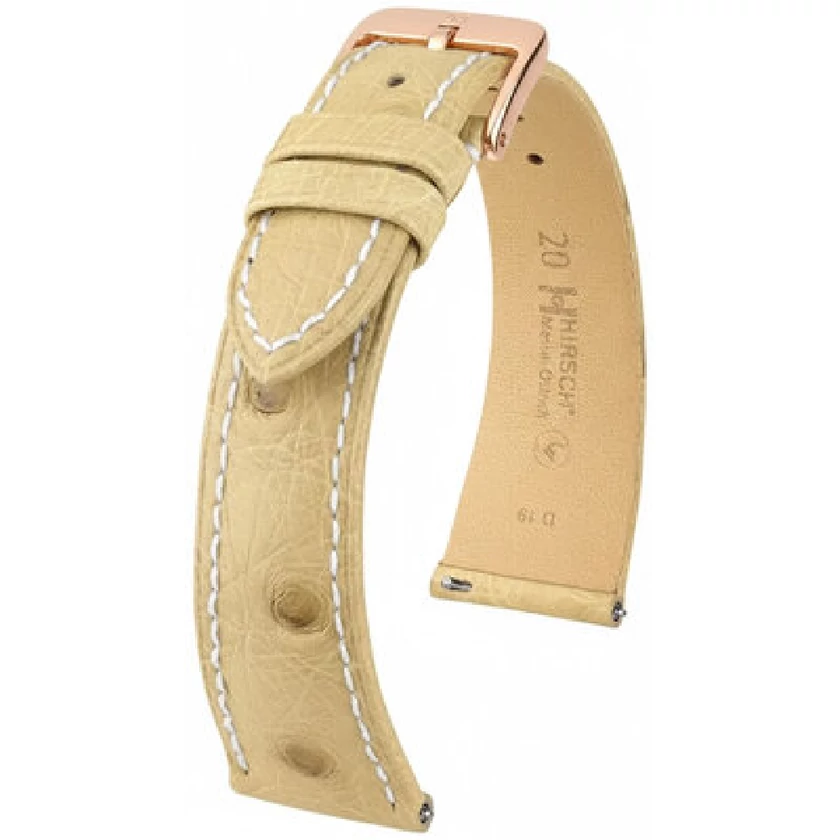 Hirsch Strucc bőr óraszíj 14mm - Massai Ostrich M - 04262191-7-14