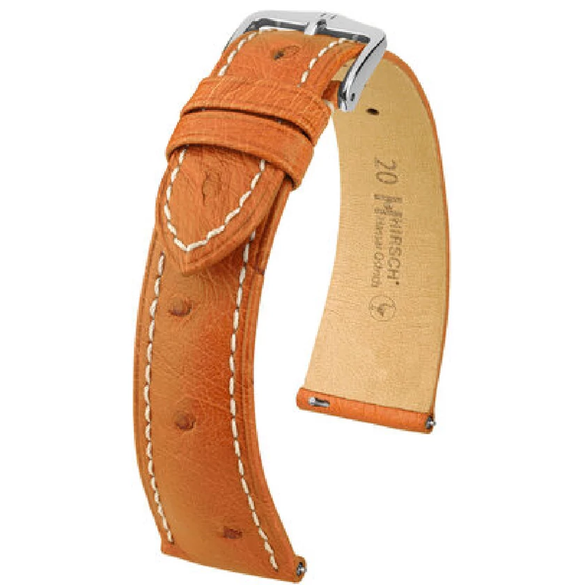 Hirsch Strucc bőr óraszíj 17mm - Massai Ostrich L - 04362071-2-17