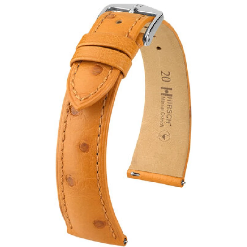 Hirsch Strucc bőr óraszíj 17mm - Massai Ostrich L - 04362075-2-17