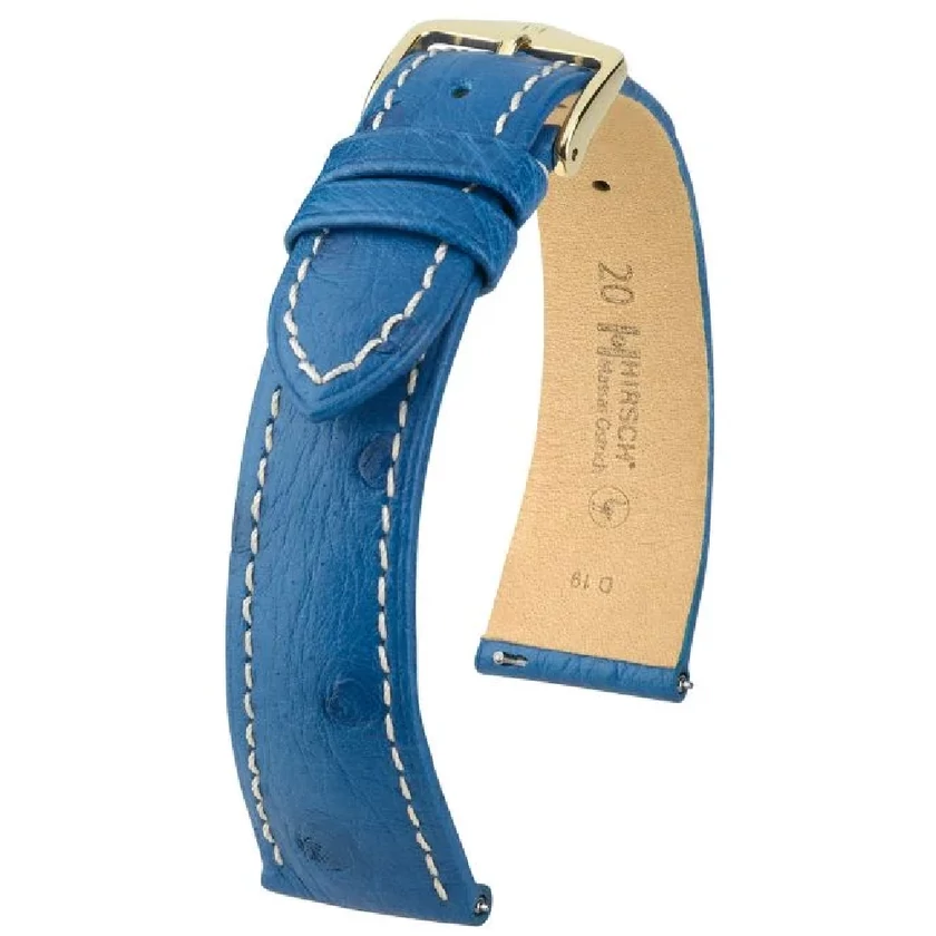 Hirsch Strucc bőr óraszíj 17mm - Massai Ostrich L - 04362084-1-17
