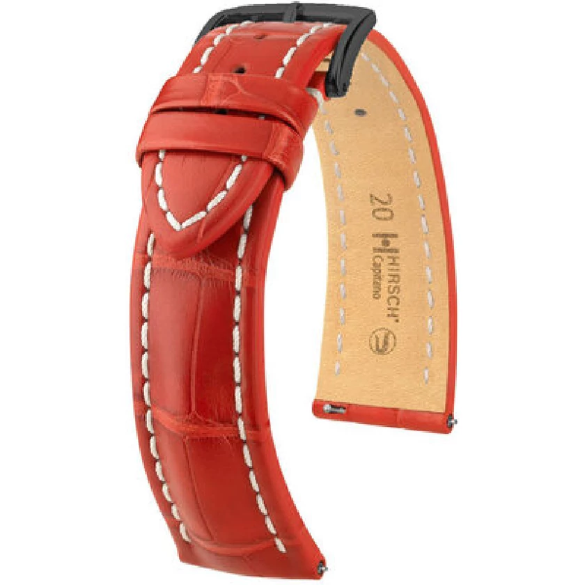 Hirsch Aligátor bőr óraszíj 20mm - Capitano L - 04807029-5-20