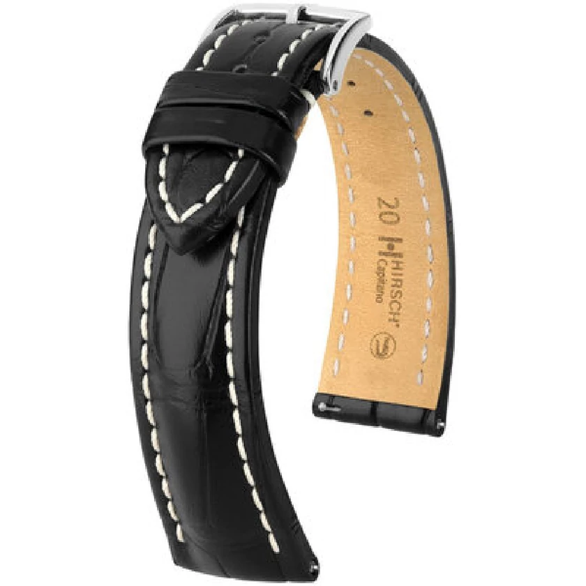 Hirsch Aligátor bőr óraszíj 20mm - Capitano L - 04807059-2-20