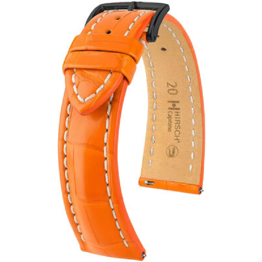 Hirsch Aligátor bőr óraszíj 20mm - Capitano L - 04807076-5-20