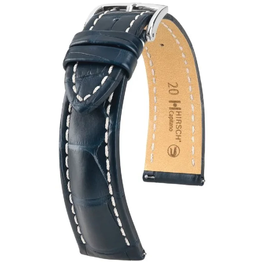 Hirsch Aligátor bőr óraszíj 20mm - Capitano L - 04807089-2-20