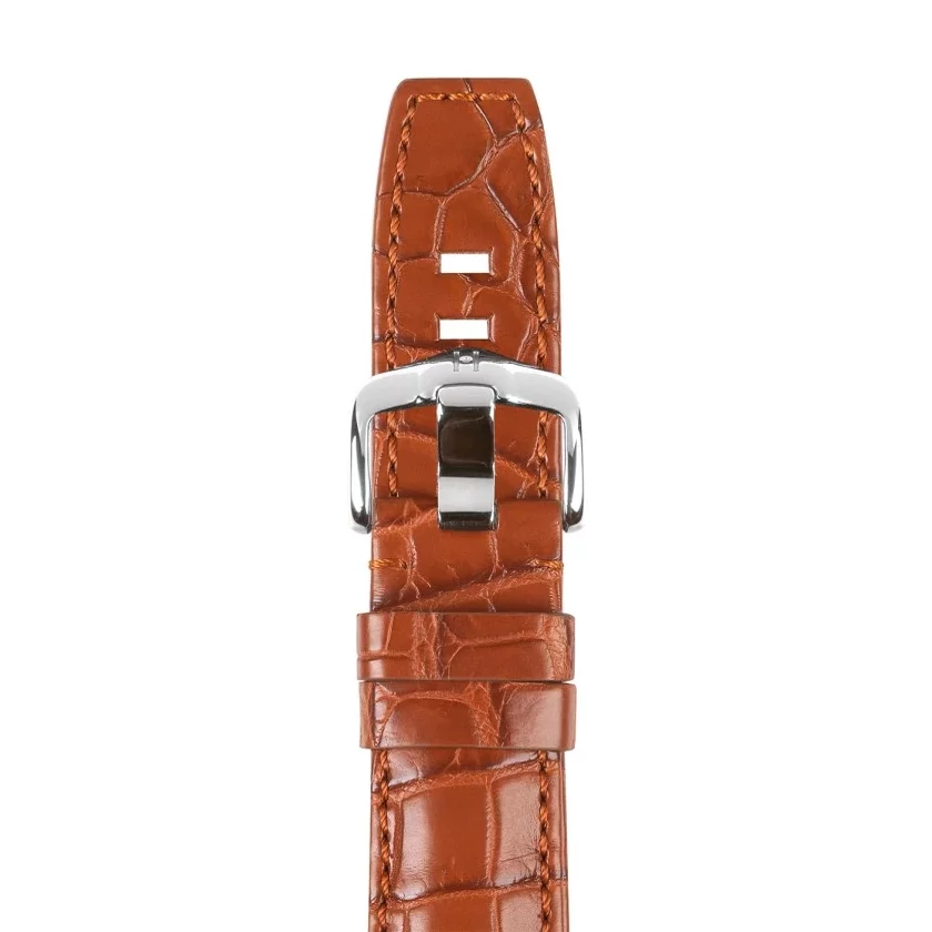 Hirsch aranybarna krokodil bőr óraszíj  22mm - Tritone Niloticus L NQR - 08604079-2-22