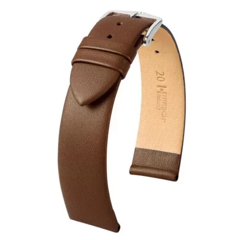 Hirsch barna borjú bőr óraszíj  24mm - Italocalf L NQR - 17822010-2-24