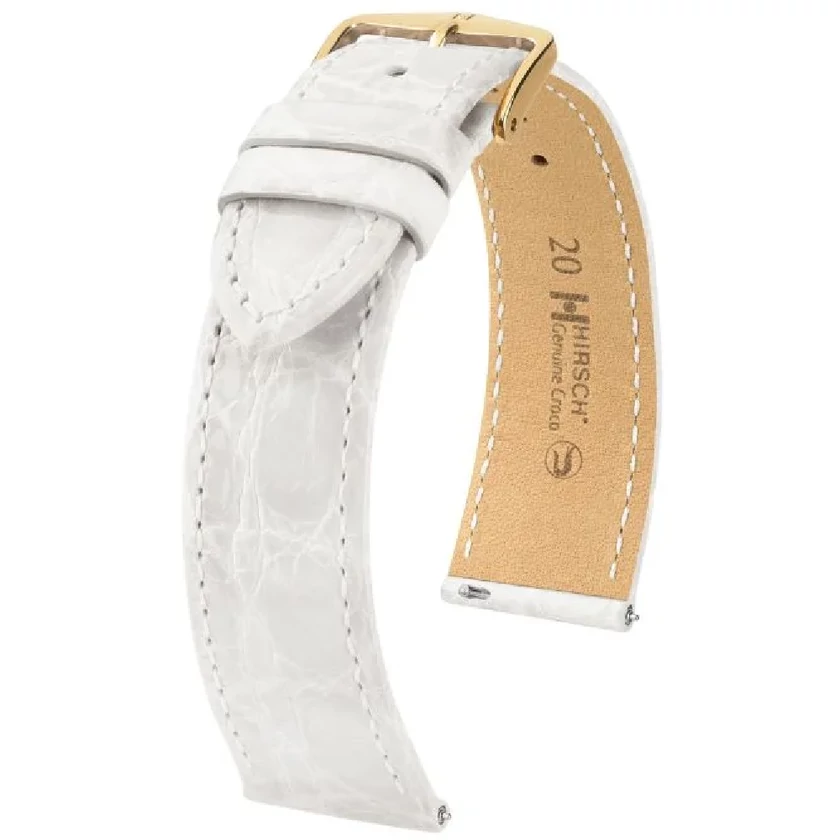 Hirsch Kajmán bőr óraszíj 18mm - Genuine Croco L - 18920800-7-18