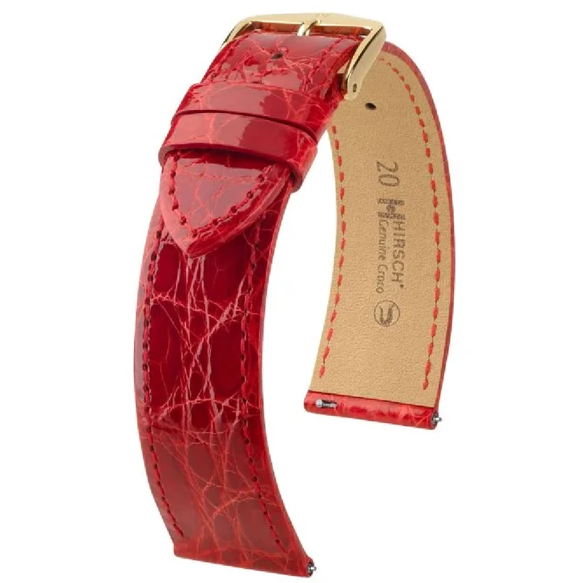 Hirsch Kajmán bőr óraszíj 18mm - Genuine Croco L - 18920820-7-18