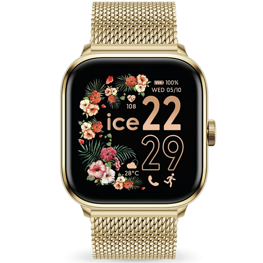 Ice-Watch női okosóra - 025134 - ICE smart 2.0 square 1.70 Gold Milanese