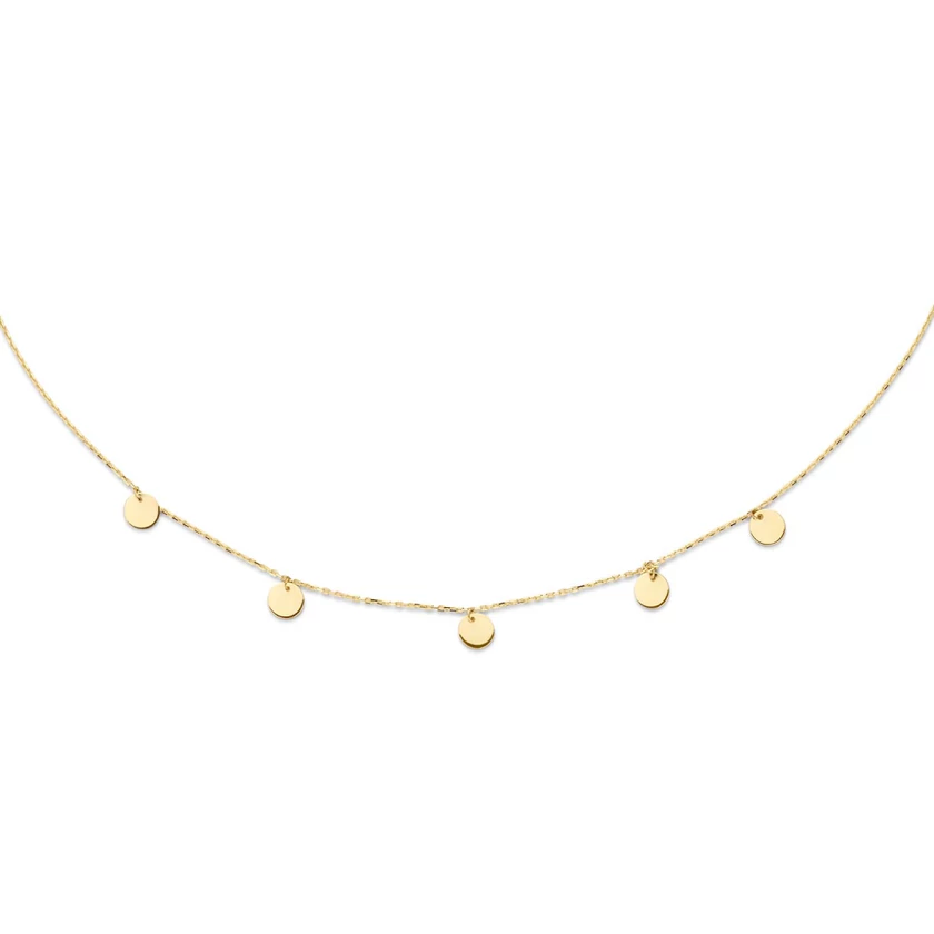 Jackie Gold nyaklánc arany lemezekkel - JKN20.045