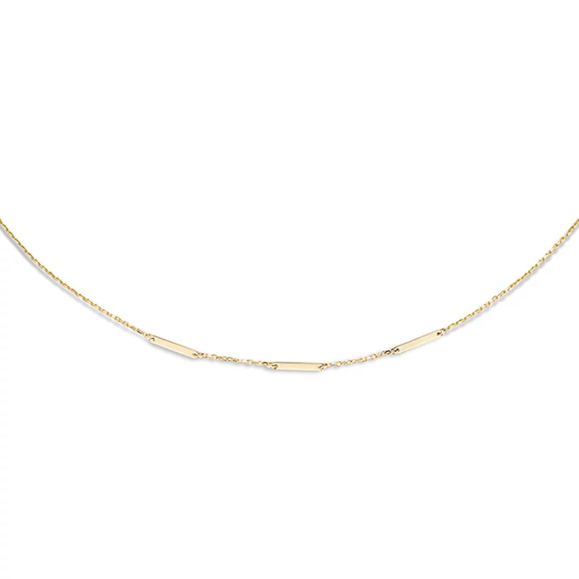 Jackie Gold tripla téglalap arany nyaklánc - JKN21.101