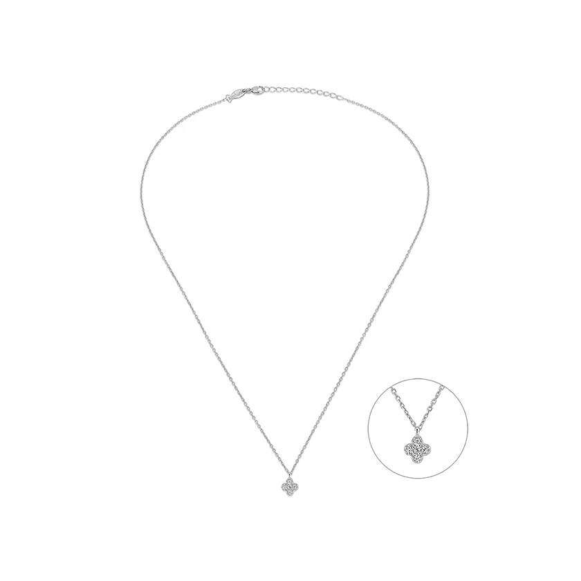 Kurshuni szerencsehozó lóhere nyaklánc - KR663-2-RH