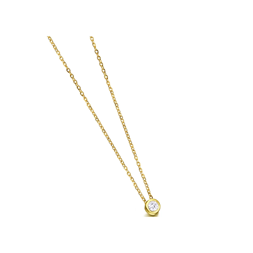 Le Carré 18 karátos arany nyaklánc 0,050 karátos gyémánttal - GD024OA.00